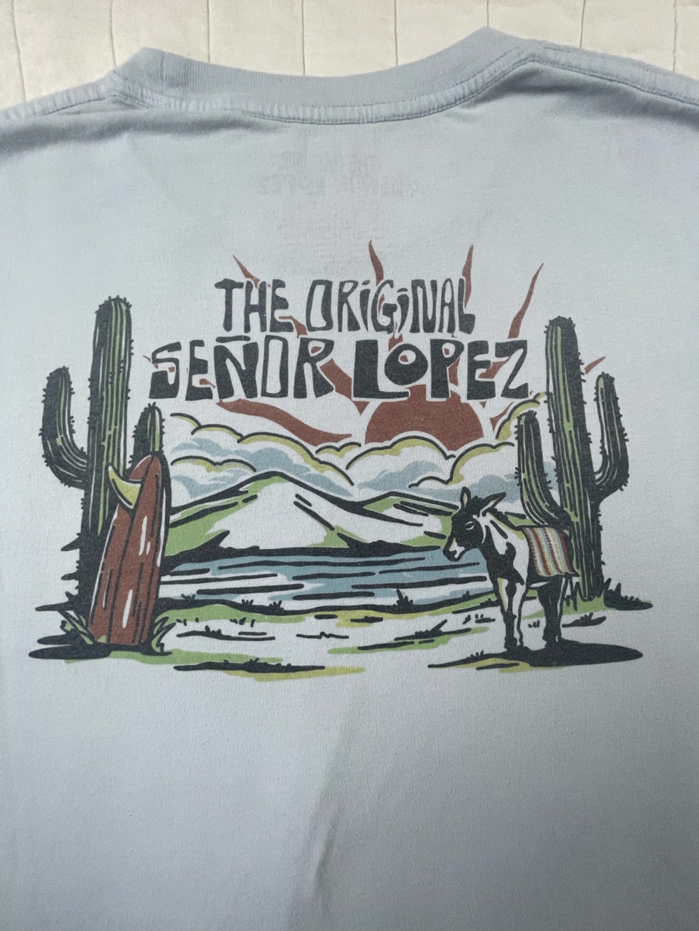 The Original Señor Lopez Graphic light blue Tee XL